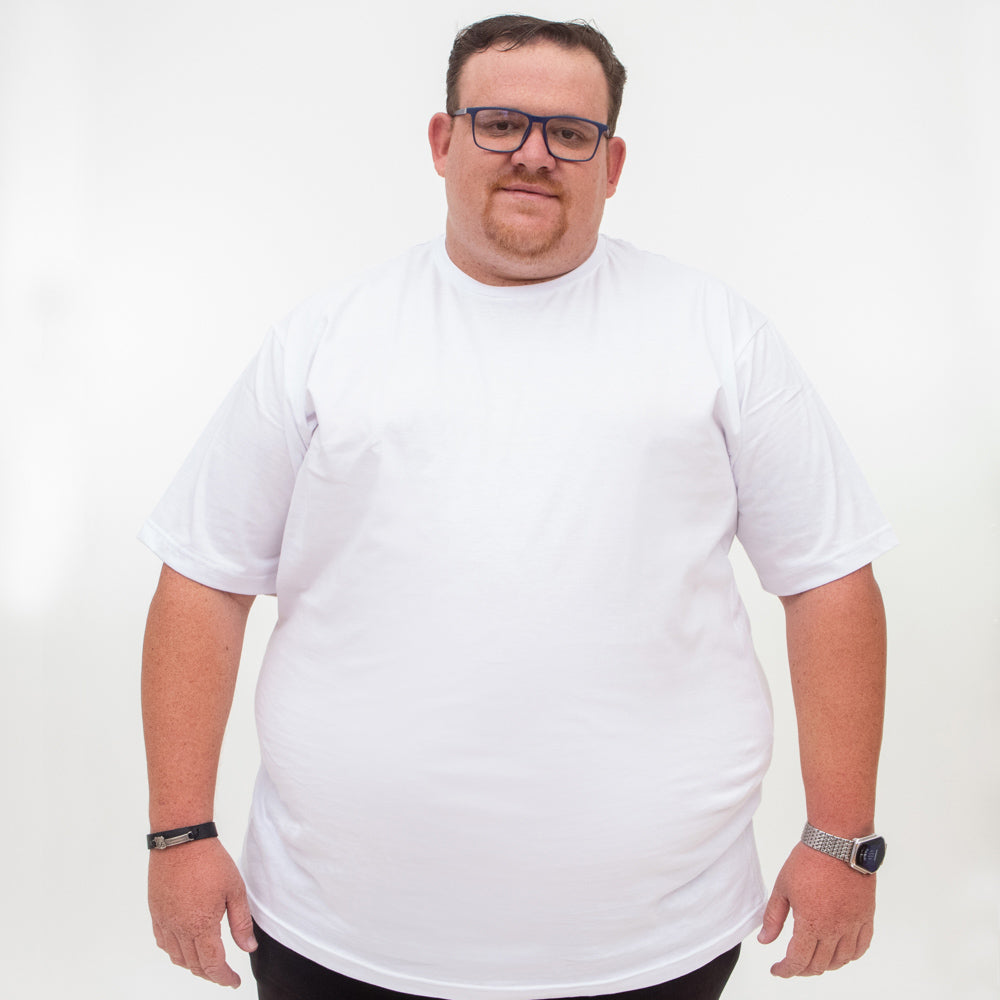 Camiseta Básica Plus Size 100% Algodão D'Lujo G1 ao G5