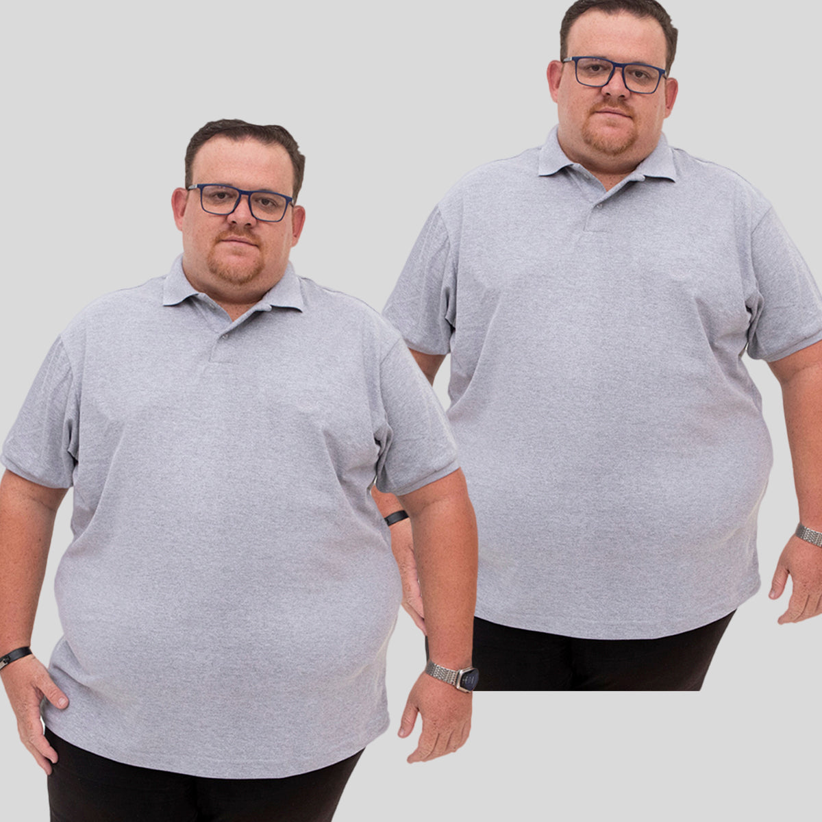 Kit 2 Camisetas Gola Polo Piquet Plus Size - G1 ao G5