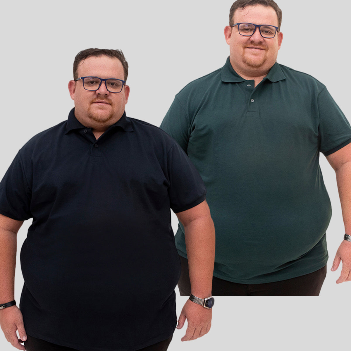 Kit 2 Camisetas Gola Polo Piquet Plus Size - G1 ao G5