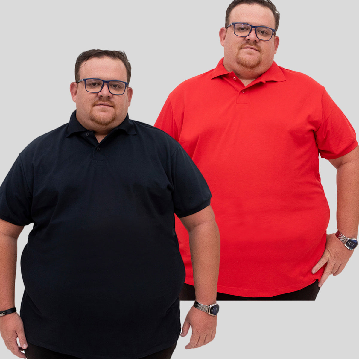 Kit 2 Camisetas Gola Polo Piquet Plus Size - G1 ao G5