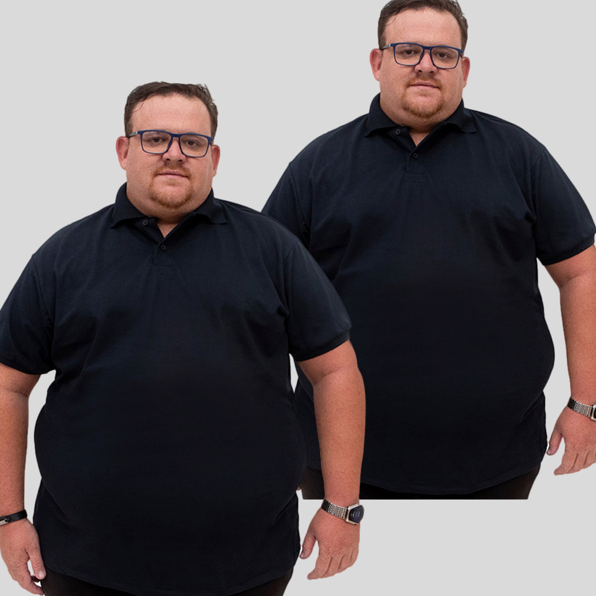 Kit 2 Camisetas Gola Polo Piquet Plus Size - G1 ao G5