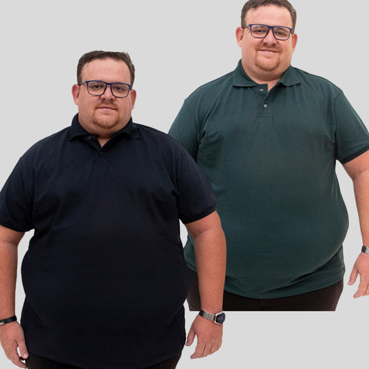 Kit 2 Camisetas Gola Polo Piquet Plus Size - G1 ao G5