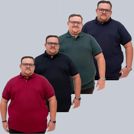 Kit 4 Camisetas Gola Polo Piquet Plus Size - G1 ao G5